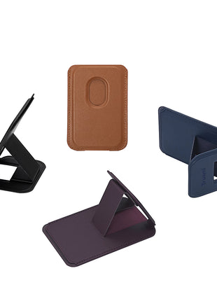 Porte-Cartes magnétiques PU TRUSMI CF06 Avec Support De Couleur Marron