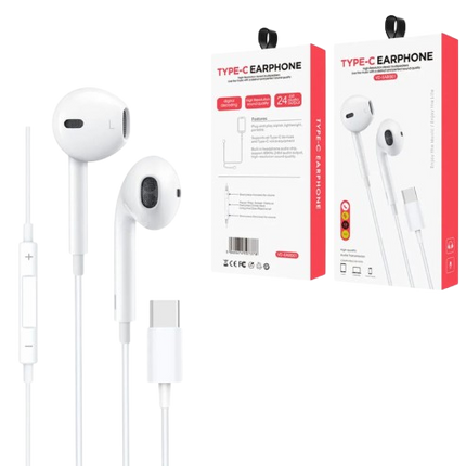 Ecouteur Type C Blanc Qualité Premium Compatible Pour iPhone 15 Series