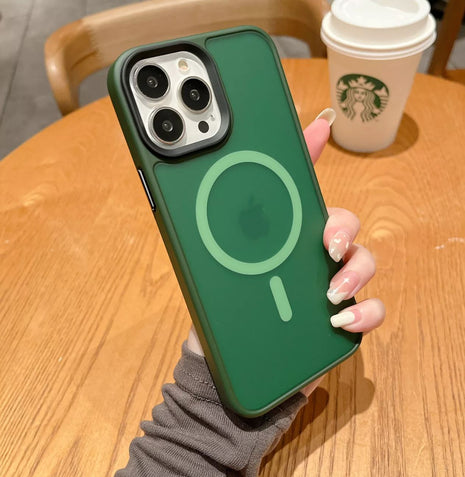 Coque Magsafe Shadow Vert Midnight Pour Apple iPhone 14 Pro Max
