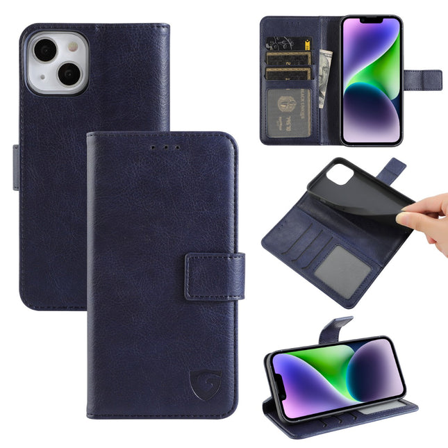 Étui portefeuille classique Gadget Shield pour Samsung Galaxy A03 Bleu marine