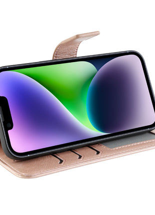 Étui Classic Book Gadget Shield Rose Gold pour Samsung Galaxy A04E