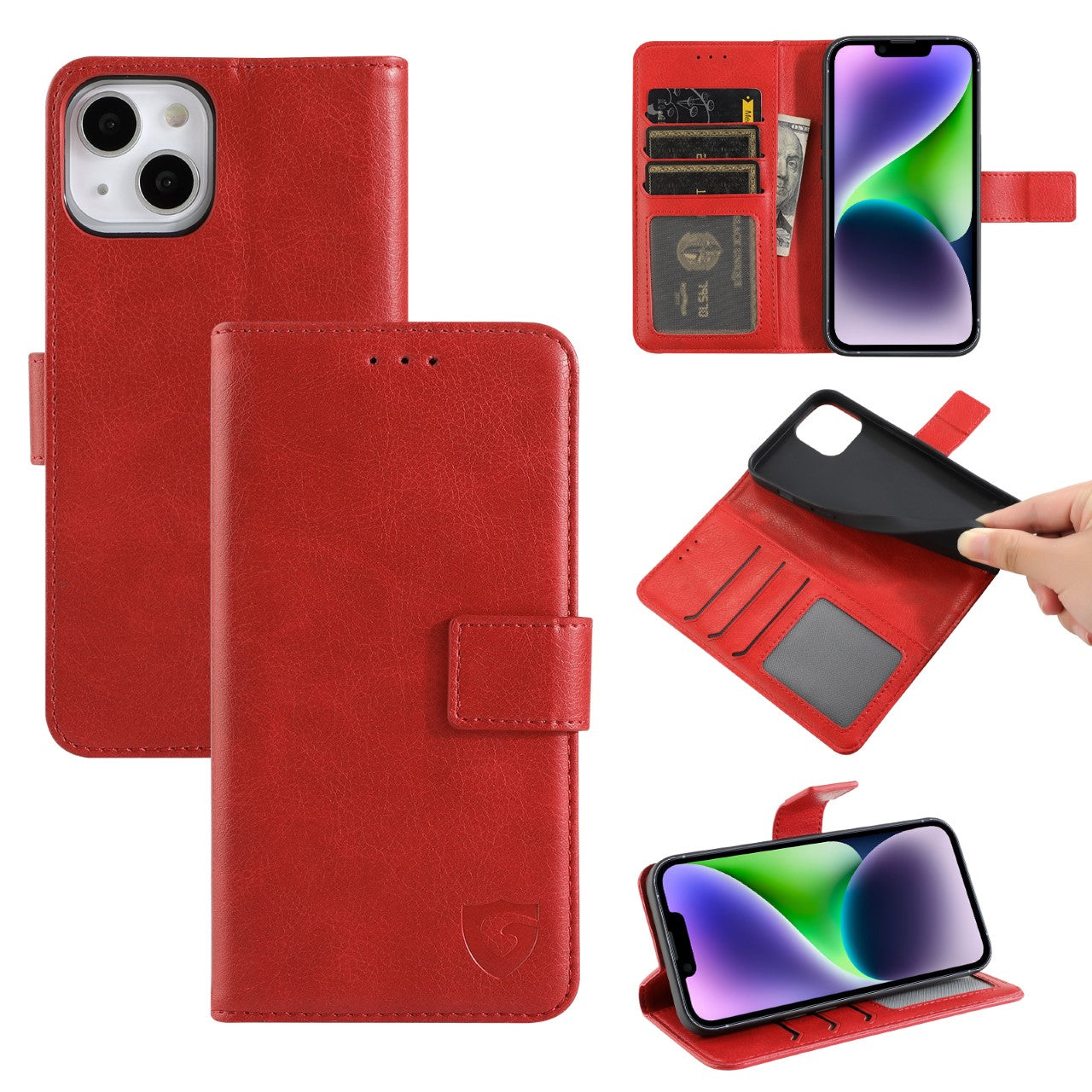 Gadget Shield Classic Book  Rouge Pour  Apple iPhone 7/8/SE 2020