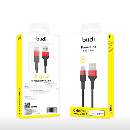 Câble budi USB-A vers USB-C 2,4A (1m) - Charge Rapide