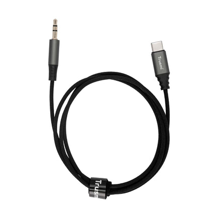 Câble Adaptateur Audio Lightning vers Jack 3,5 mm TRUSMI CA50‑04 – Gunmetal (1 m)