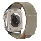 Bracelet En Nylon Tissé Gris Pour Apple Watch Taille 44mm/45mm/46mm/49mm