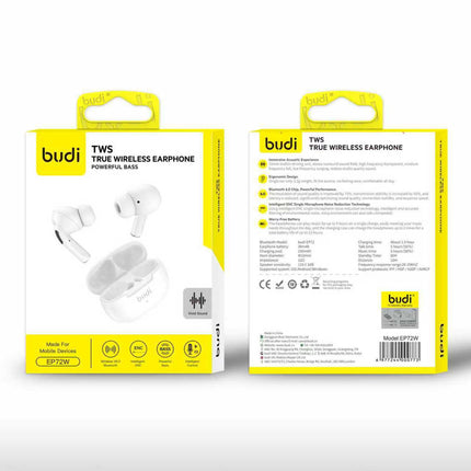 Écouteurs Sans Fil Budi EP72W Premium Noir