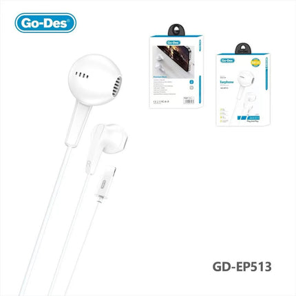 Écouteurs Intra-Auriculaires Filaires Lightning Go-Des GD-EP513