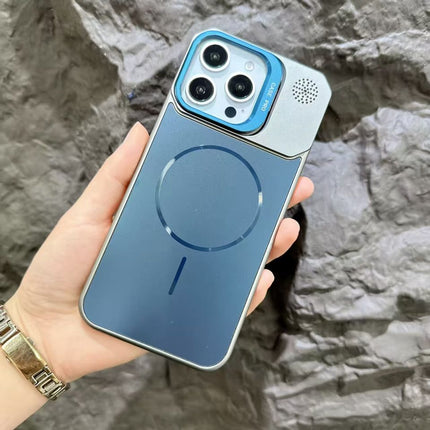 Étui Gorilla Tech Magsafe En Métal Bleu Pour iPhone 16 Pro Max
