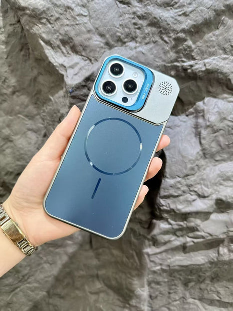 Étui Gorilla Tech Magsafe En Métal Bleu Pour iPhone 16 Pro Max
