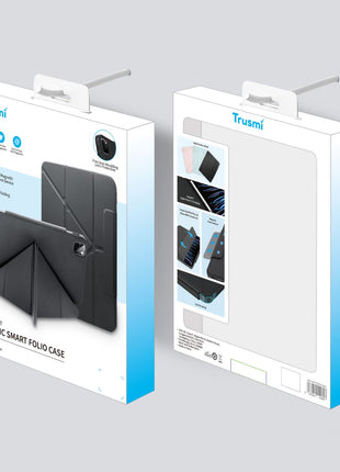Etui De Protection Noir Multi Angle, Support Apple Pencil, Anti Tache Compatible Avecr iPad 10.9" Air 4 (2020)/Air 5 (2022)