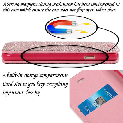 Etui Slim Glitter Gorilla Tech Rose Pour Apple iPhone 6/6S