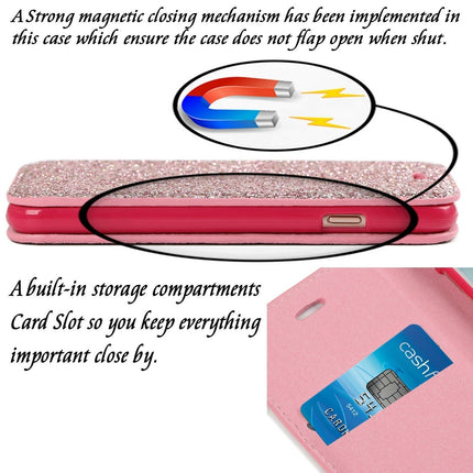 Etui Slim Glitter Gorilla Tech Rose Pour Samsung Galaxy S8 Plus