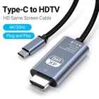 Câble Type C vers HDTV 4K Plug & Play 2M - Noir