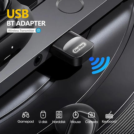 Adaptateur Bluetooth 5.3 USB Go-Des GD-BT117 pour PC/Portable, Portée 30m