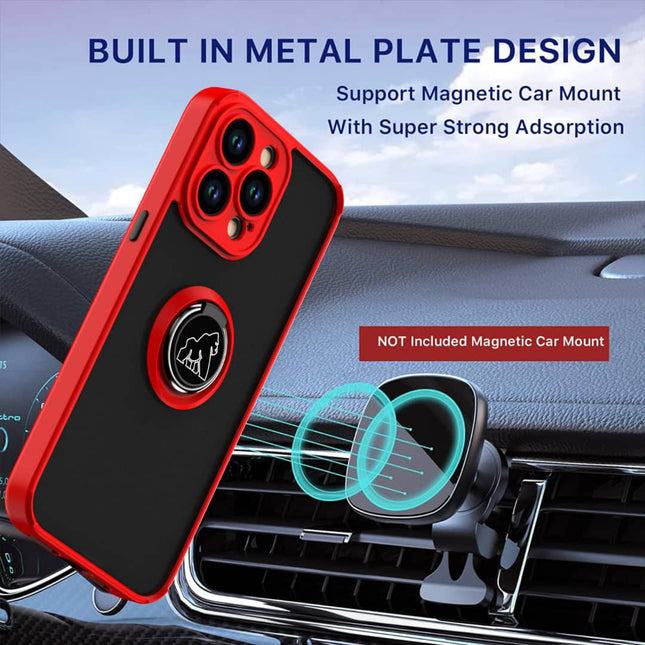 Coque Gorilla Tech  Shadow Ring Rouge Pour Apple iPhone 14 Pro