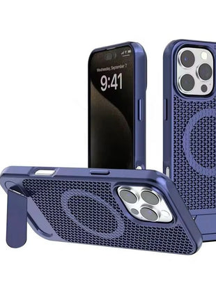 Etui Gorilla Tech Mesh Stand Bleu Pour Samsung Galaxy S24 Ultra