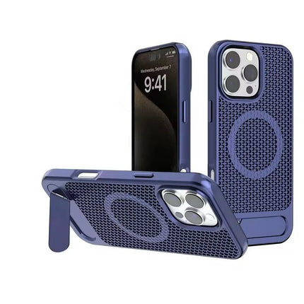 Etui Gorilla Tech Mesh Stand Bleu Pour Samsung Galaxy S25 Ultra