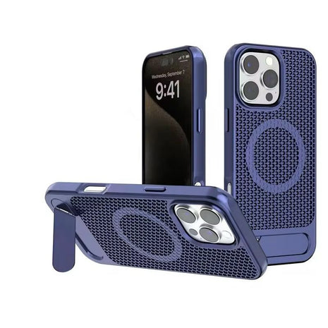 Etui Gorilla Tech Mesh Stand Bleu Pour Samsung Galaxy S24 Ultra