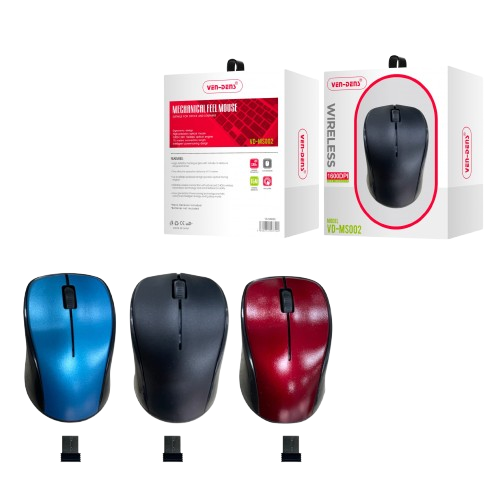 Souris Sans Fil Avec Récepteur Nano USB de Couleur Bleu