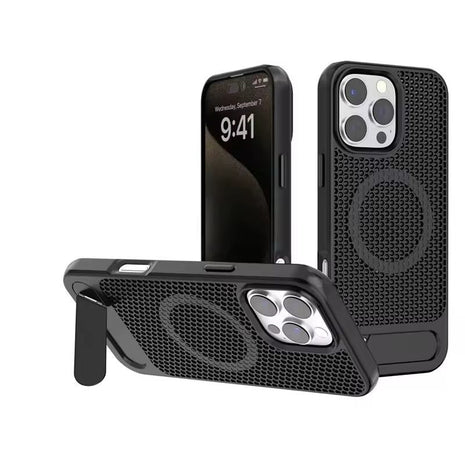Etui Gorilla Tech Mesh Stand Noir Pour Samsung Galaxy S25 Plus