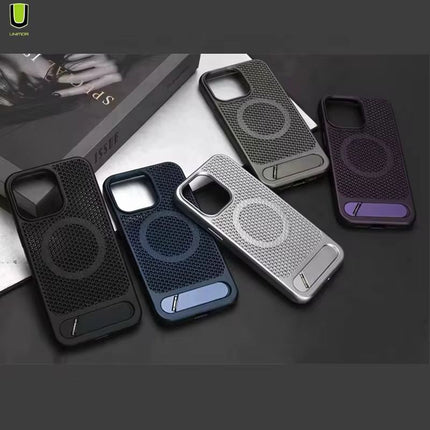 Etui Gorilla Tech Mesh Stand Noir Pour Samsung Galaxy S25 Ultra