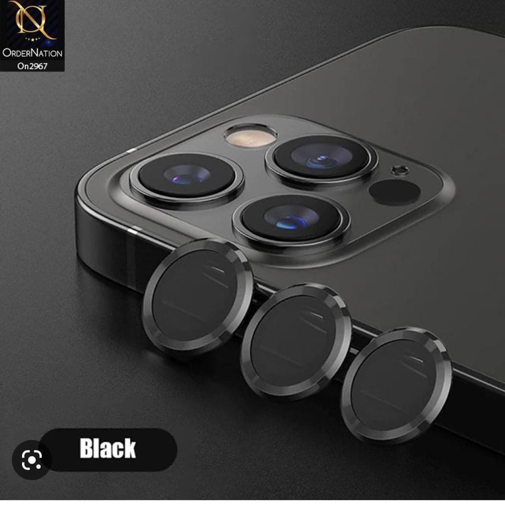Film En Verre 3 En 1 Noir Pour  Caméra Arrière Apple iPhone 14 Pro