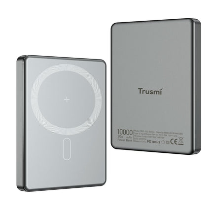 TRUSMI Batterie Externe  Magnétique Sans Fil Fine | 10000mAh | PD 20W Charge Rapide - PB01-022