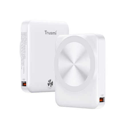 TRUSMI Ultra Mini Magnétique Sans Fil Batterie Externe | 10000mAh | 22.5W Charge Rapide PD | 15W Sans Fil Output - PB09-012