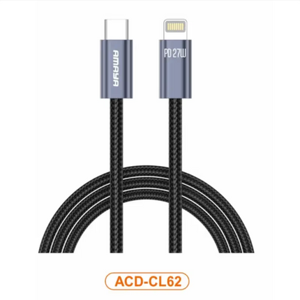 Câble USB-C vers Lightning Amaya ACD-CL61 Charge Rapide 27W (1 m)