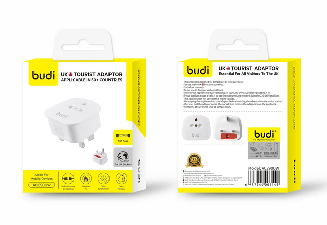 budi - UK 🇬🇧 Tourist Adapter