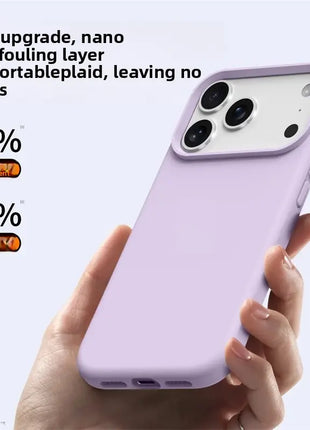 Coque De Charge Magnétique Sans Fil Magsafe En Silicone Souple Violet Pour iPhone 16 Pro Max