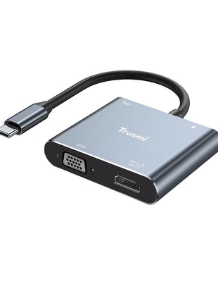 Adaptateur DS01-03 Type-C to HDMi+VGA Converter+USB3.0+PD100W