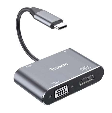 Adaptateur DS01-03 Type-C to HDMi+VGA Converter+USB3.0+PD100W