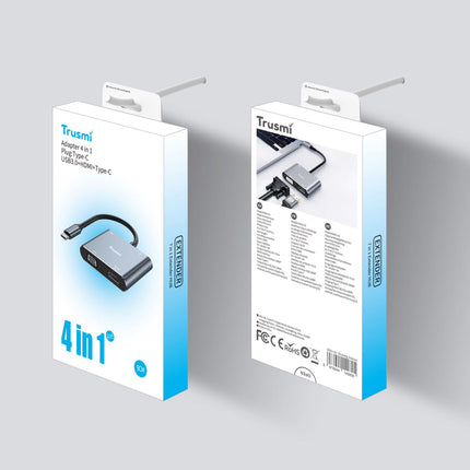 Adaptateur DS01-03 Type-C to HDMi+VGA Converter+USB3.0+PD100W