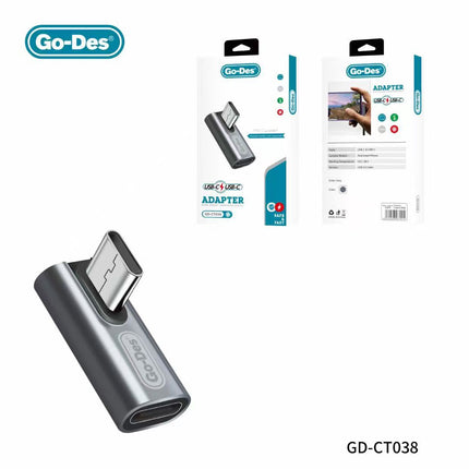 Adaptateur USB-C vers USB-C Go-Des GD-CT038