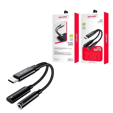 Adaptateur Et Chargeur De Casque USB C Vers 3,5 mm