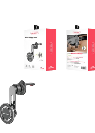 Support Auto/Voiture Magnétique En Neodyne Rotatif De Couleur Noir