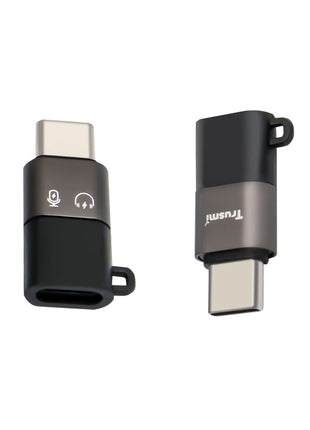 Adaptateur De Charge CA01-02  audio Type-C mâle vers L femelle Gris
