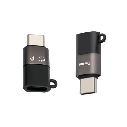 Adaptateur De Charge CA01-02  audio Type-C mâle vers L femelle Gris