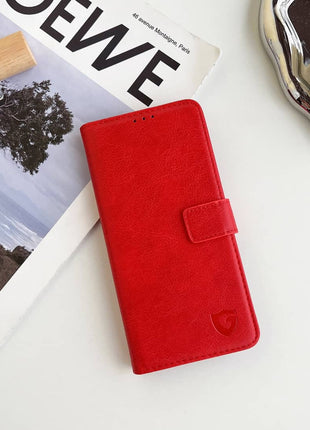 Étui portefeuille classique rouge pour Samsung Galaxy S21