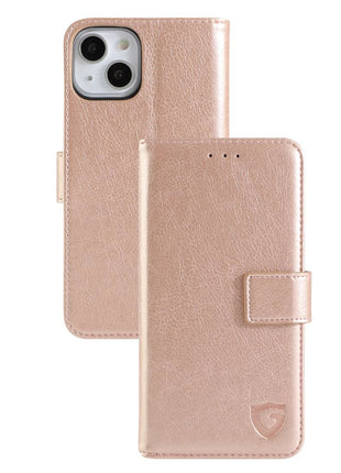 Étui portefeuille classique Gadget Shield pour iPhone 12 mini, or rose