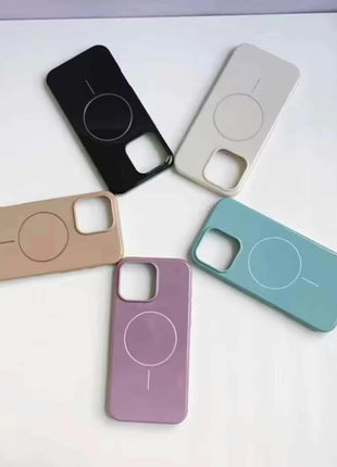 Coque De Charge Magnétique Sans Fil Magsafe Soft  Pour iPhone 16 De Couleur Bleu