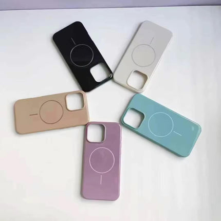 Coque De Charge Magnétique Sans Fil Magsafe Soft  Pour iPhone 16 De Couleur Bleu