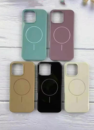 Coque De Charge Magnétique Sans Fil Magsafe Soft  Pour iPhone 16 De Couleur Blanc