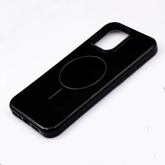 Coque De Charge Magnétique Sans Fil Magsafe Soft  Pour Samsung Galaxy S25 Ultra De Couleur Noir