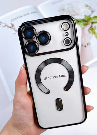Coque En Gel Magnetique Gorilla Tech Qualité Premium Effet  Chromé Noir Pour Apple iPhone 17 Pro