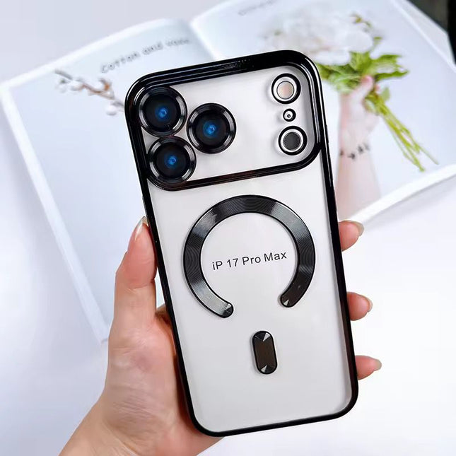 Coque En Gel Magnetique Gorilla Tech Qualité Premium Effet  Chromé Noir Pour Apple iPhone 17