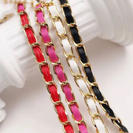 Bandoulière Lanière De Téléphone à Perle Tour De Cou Long 120 cm, Sangle Initiée De Couleur Rouge