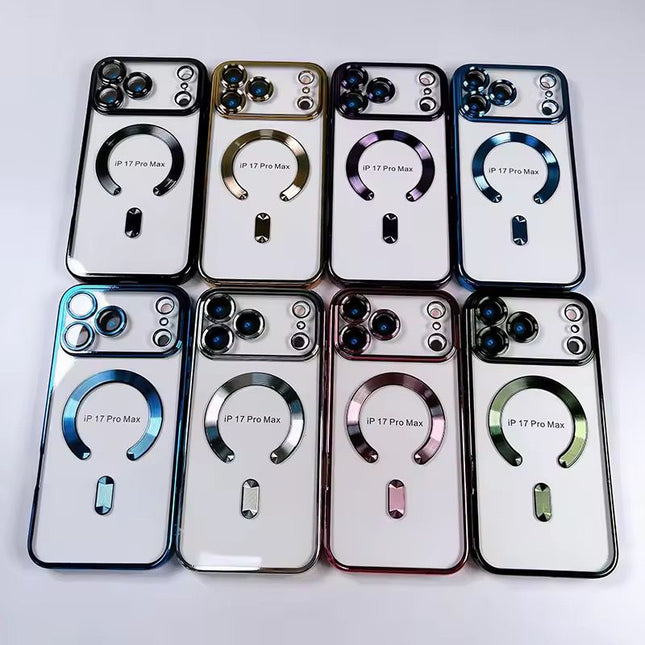 Coque En Gel Magnetique Gorilla Tech Qualité Premium Effet  Chromé Bleu  Pour Apple iPhone 17 Pro