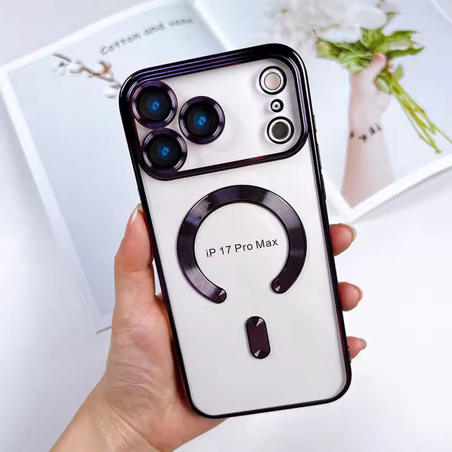 Coque En Gel Magnetique Gorilla Tech Qualité Premium Effet  Chromé Violet Pour Apple iPhone 17 Pro